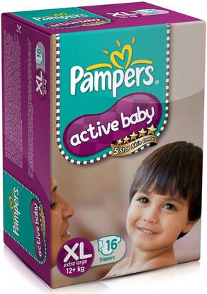 Pampers Active Baby Diapers Extra Large - XL