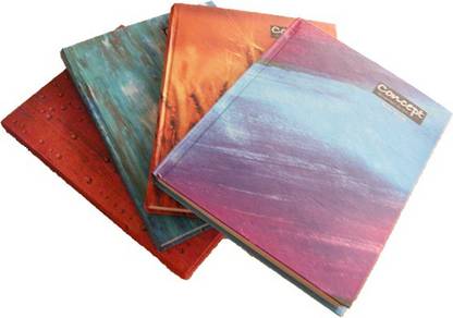 Concept Pack Of 4 Regular Notebook Unruled 192 Pages