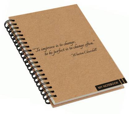 Paper Plane Design Spiral Journal A4 Notebook Ruled 160 Pages