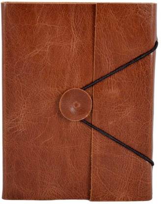 CRAFT CLUB soft leather diary with button Regular Diary UNRULED 200 Pages