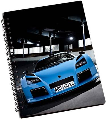 Rangeele Inkers gumpert apollo Blue A5 Notebook Ruled 200 Pages
