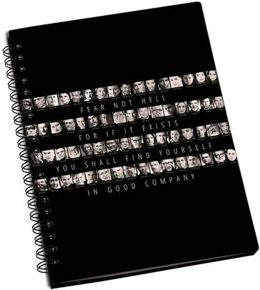 Elvish Fear Not Hell A5 Notebook Ruled 200 Pages