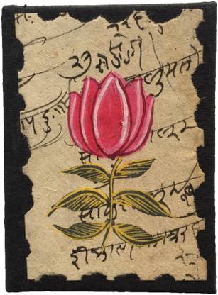 Rstore Handmade Bahi Khata Patch (Size 4x3) Mini Notebook Unruled 48 Pages