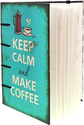 CRAFT CLUB Keep Calm And Make Coffee print in special binding Regular Journal Unruled 144 Pages