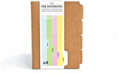Its Our Studio Tab Notebook (Set of 4) Book-size Notebook Ruled 256 Pages