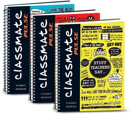 Classmate 6 Subject Notebook A4 Notebook Single Line 300 Pages