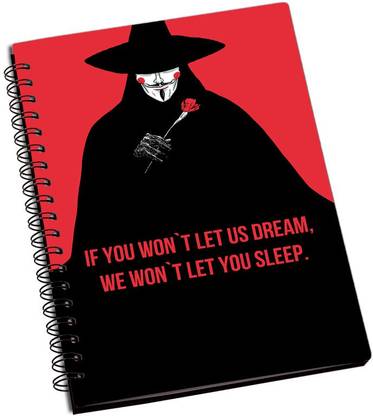 Rangeele Inkers Anonymous Quote A5 Notebook Ruled 200 Pages