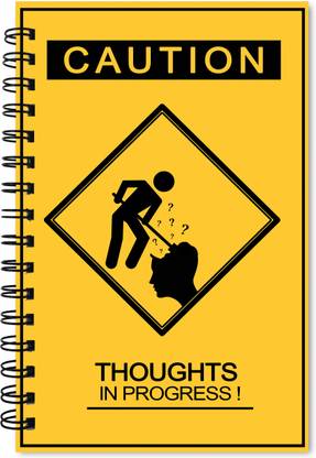 The Design Junction Thoughts In Progress A5 Notebook Ruled 160 Pages