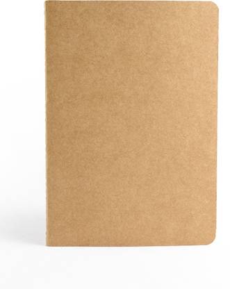 Bold Letters Hand Crafted Notebook Book-size Writing Pad Unruled 72 Pages