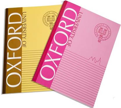 UNIVERSITY OF OXFORD Sheets A4 Notebook ruled 120 Pages