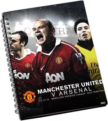 Leepix Manchester United Vs Arsenal A5 Notebook Single Rule 200 Pages