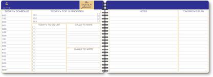 Nourish A5 Size Daily Planner A5 Planner/Organizer Ruled 75 Pages