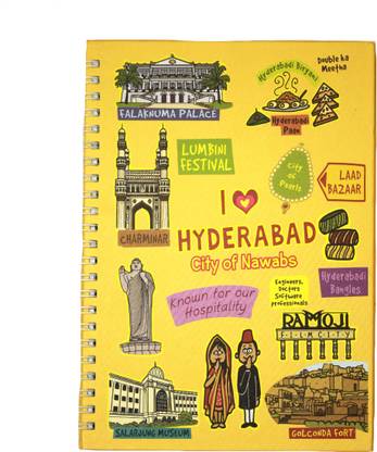 Eco Corner Small Hyderabad Ruled Exercise A4 Notebook Ruled 192 Pages