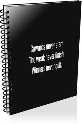 VenTechno Motivational A5 - Diary (Spiral Bound) A5 Diary Unruled 180 Pages