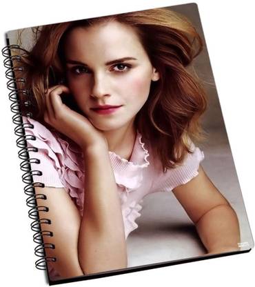 SHOPROCK Emma Watson Hot A5 Notebook Single Rule 200 Pages