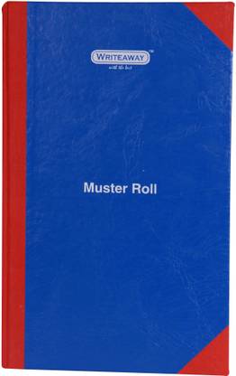 WRITEAWAY Register Of Muster Roll (Factory Act) Regular Journal Ruled 192 Pages