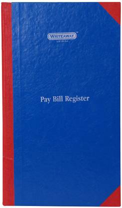 WRITEAWAY Pay Bill Register ( School Register) Regular Journal Ruled 336 Pages