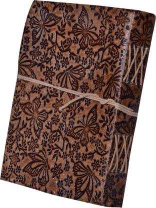 Purpledip Exquisite Handmade Leather Journals Regular Diary Unruled 200 Pages