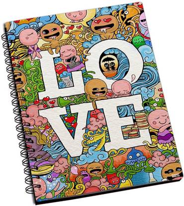 Shoperite Always Love Art A5 Notebook Single Rule 200 Pages
