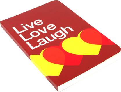 LETTERNOTE Vivid Series Live Love Laugh Notebook Ruled 144 Pages