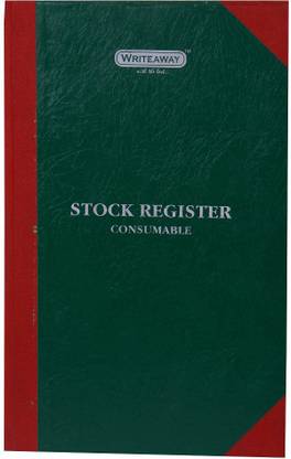 WRITEAWAY Stock Register Consumable (For Consumble Articles ) ( School Register) Regular Journal Ruled 480 Pages