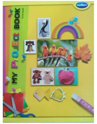 NAVNEET My Project book 32 pages (pack of 10 books) A4 Notebook 1 side Ruled/1 side Plain 32 Pages