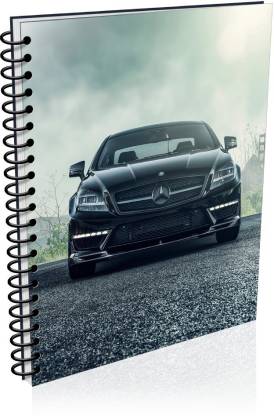 VenTechno Car A5 - Diary (Spiral Bound) A5 Diary Unruled 180 Pages