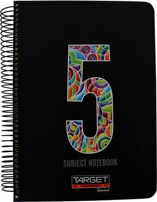 GENIUS Target 5 Subject Notebook Regular Notebook Ruled 300 Pages