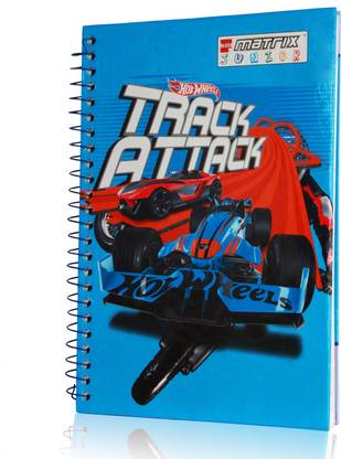 bilt Matrix Junior Hot wheels A5 Notebook Single Rule 160 Pages