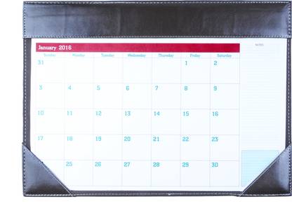 COI Elegant Planner 2016 A3 Desk Calendar Ruling 12 Pages