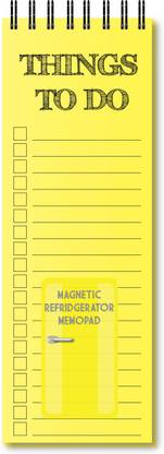 NOURiSH Things To Do Yellow Magnetic Note Pads Pack of 1