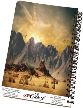 meSleep Nature 552 A5 Notebook Single Rule 120 Pages