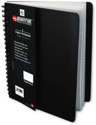 bilt Matrix Executive 1 Subject A5 Notebook Single Ruled 160 Pages