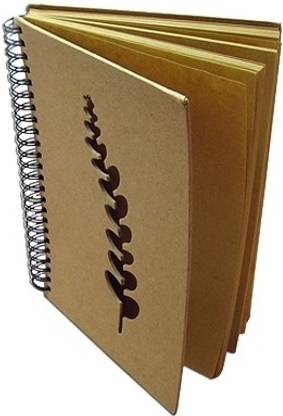 Aptron Eco-Friendly Leaf Design Spiral Notebook Assorted Notebook Unruled 50 Pages