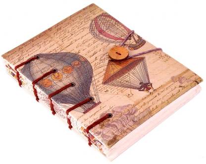 PINNACLE Deckledge Papers NBK Hot Air Balloon Regular Notebook Unruled 144 Pages