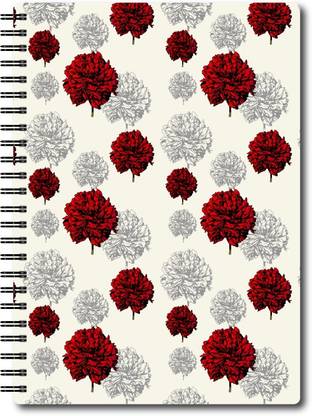 Nourish A4 Size RULED Pages Colourful Graphic Diary A4 Notebook Ruled 75 Pages