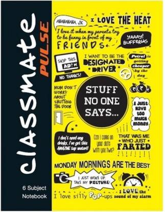 Classmate 6 Subject Notebook A4 Notebook single line 300 Pages