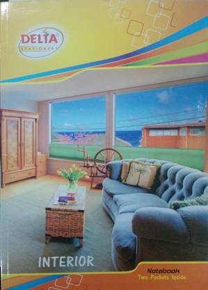 DELTA Interior A4 Notebook Single - Text 324 Pages