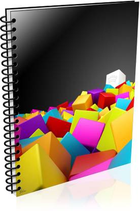 VenTechno Colorful A5 - Diary (Spiral Bound) A5 Diary Unruled 180 Pages