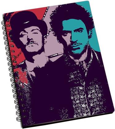 Rangeele Inkers Sherlock holmes Art A5 Notebook Ruled 200 Pages