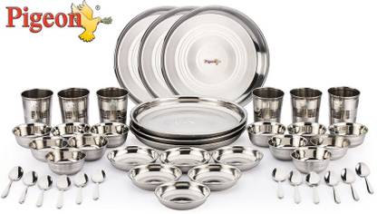 Pigeon Pack of 42 Stainless Steel Lunch Set Dinner Set