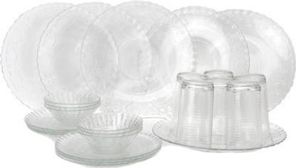 Yera Pack of 24 Glass Dinner Set