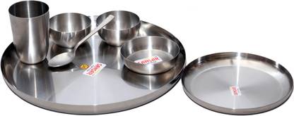 Sansar Pack of 7 Stainless Steel Dinner Set