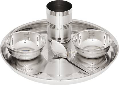 Airan Pack of 5 Steel Solid Grace Dinner Set