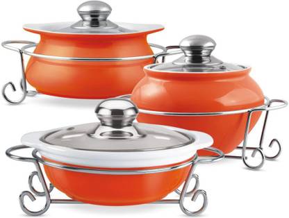 TREO Pack of 3 Ceramic Party Perfect Dinner Set