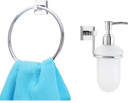 Dr. Homz N Kitch Brass, Glass Bathroom Set