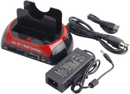iConnect World Dual 2.5"/3.5" Ide Sata Hard Drive Disk All In 1 Clone Dock Docking Station Port Replicator