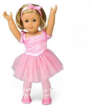 Dress Along Dolly Clothes For American Girl4 Piece Ballet Outfit