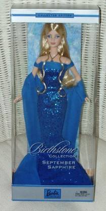 MATTEL September Sapphire Barbie Birthstone Collection
