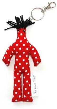 Dammit Dolls Dammit Keychain Points Rouges Lumineux Red With White Dots